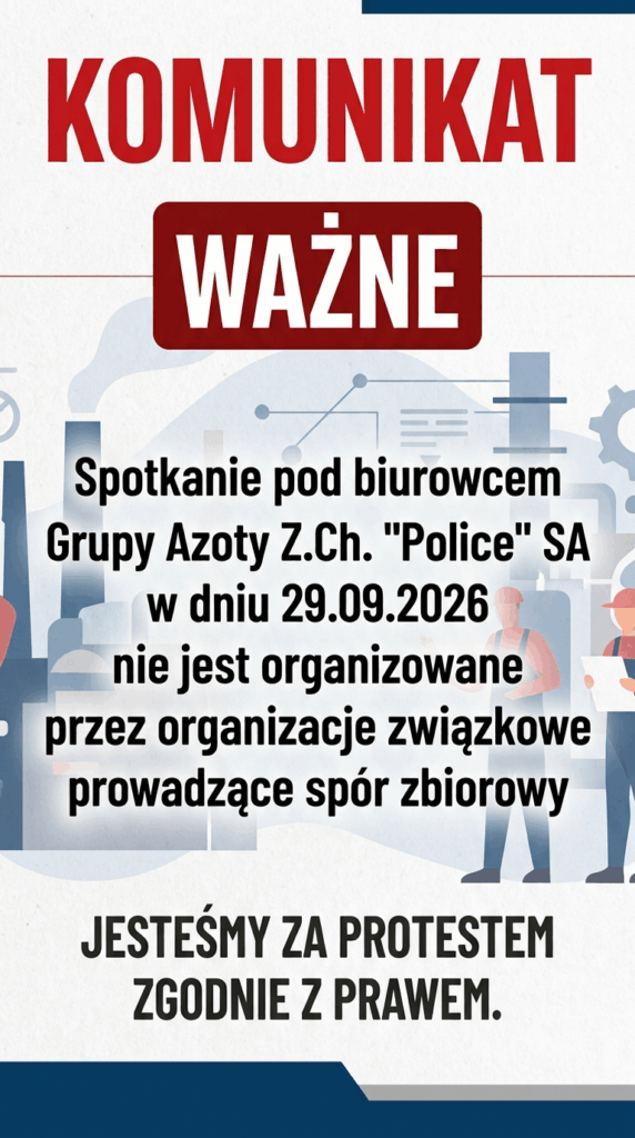 Informacja w sprawie spotkania w dniu 29.09.2026 godz. 10.00