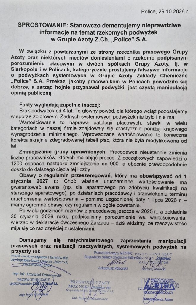 Sprostowanie